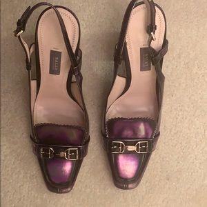 Bally loafers/heels UROC purple metallic size 40